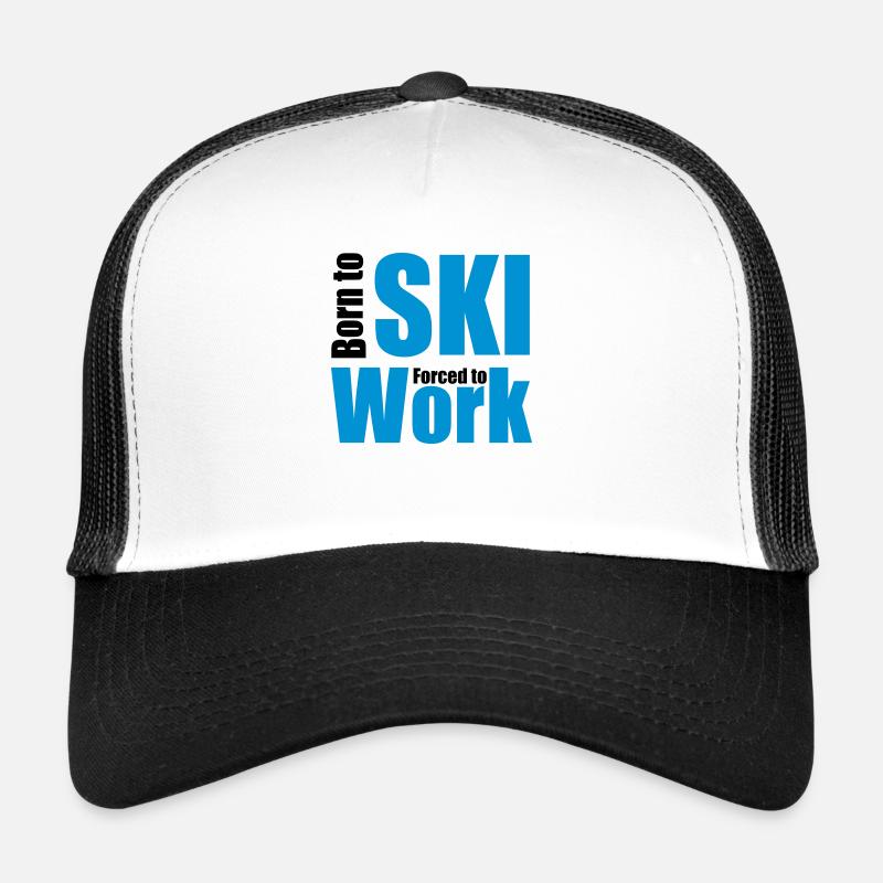 ski - Trucker Cap - Weiß/Schwarz