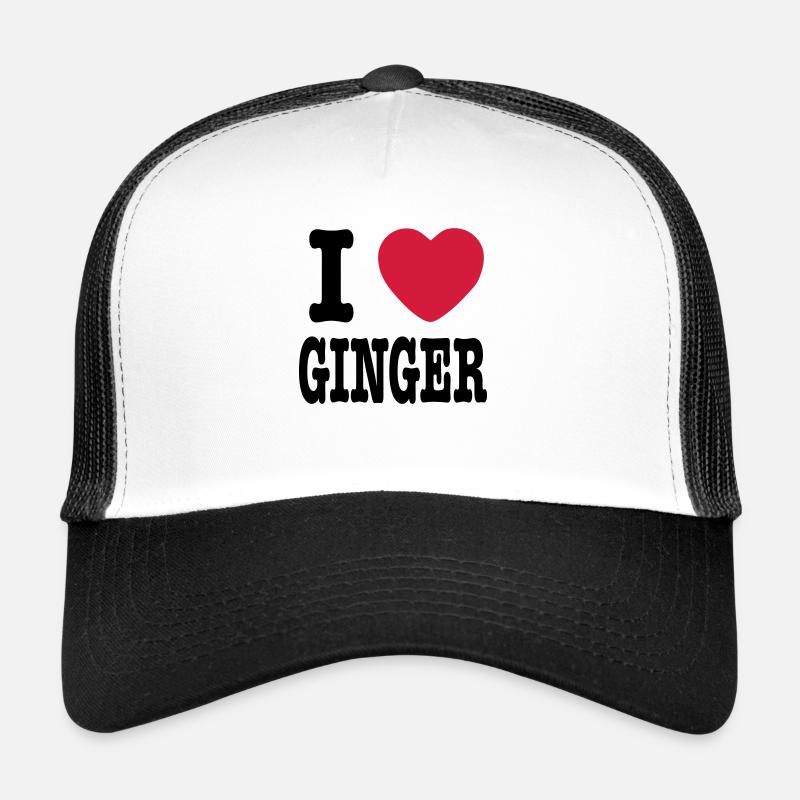 I Love Ginger - Trucker Cap - white/black