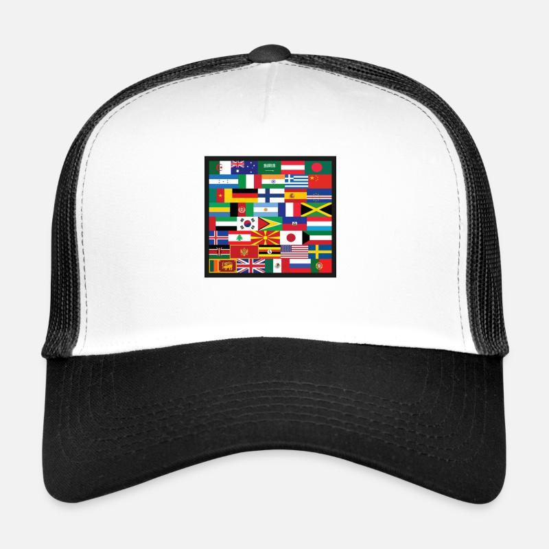 Drapeaux du Monde Casquette trucker 