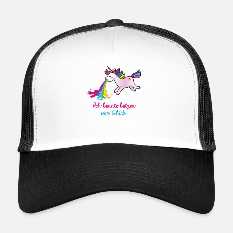 kotzen vor glück , einhorn, kotzendes einhorn, ein Trucker Cap