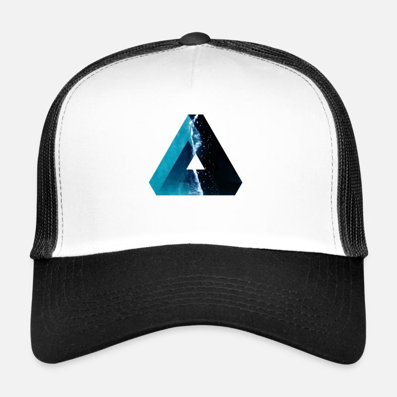 Triangle de Penrose - Casquette trucker  - blanc/noir