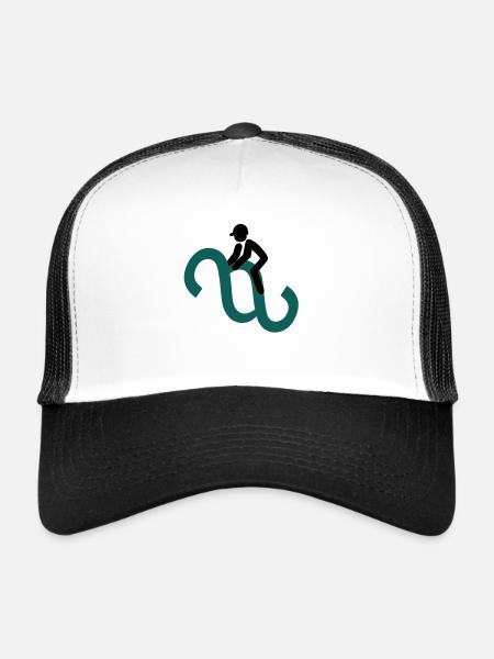 Paragraphenreiter Couleur - Casquette trucker  - blanc/noir - Devant
