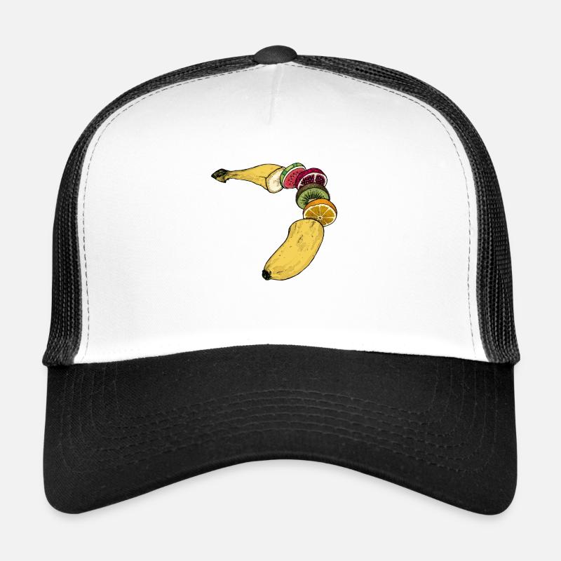 Fruitana - Trucker Cap - Weiß/Schwarz
