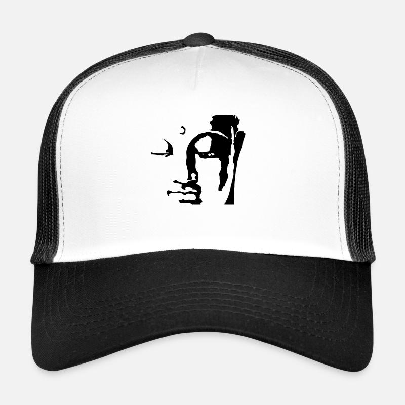 buddha face - Casquette trucker  - blanc/noir