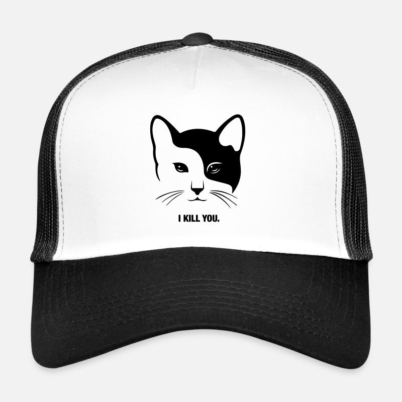 Chat, chats, chat, tête, visage, gueule de bois Casquette trucker 