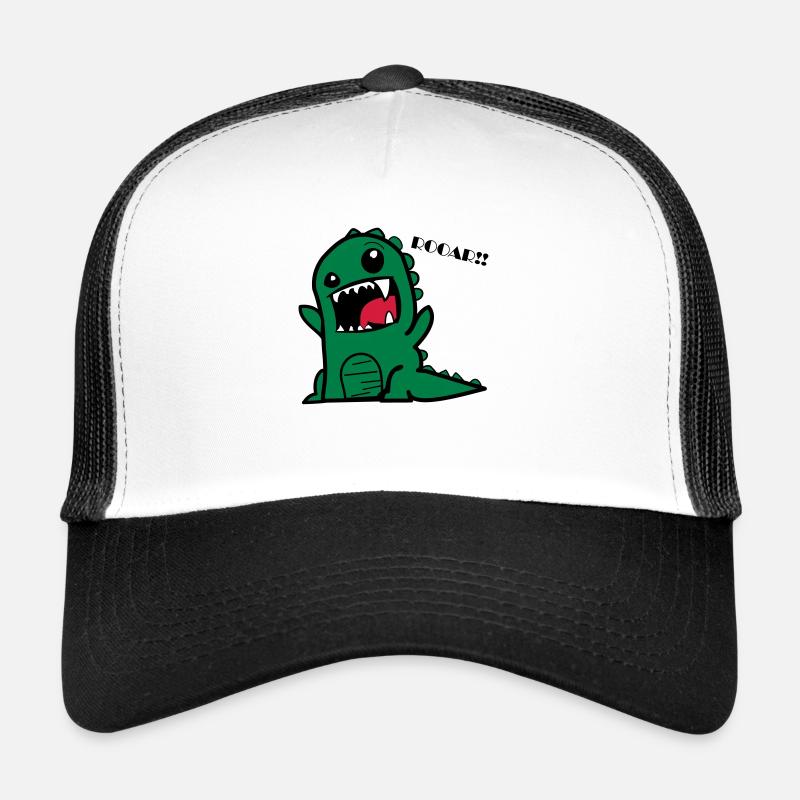 Dessin animé, dino Casquette trucker 