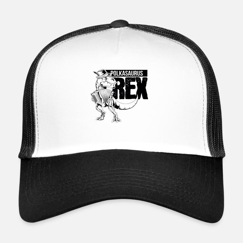 Cadeau d'harmonica de Styrie Polkasaurus Rex Casquette trucker 