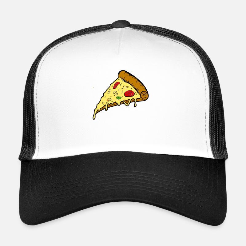 pizza pizza pizza - Casquette trucker  - blanc/noir