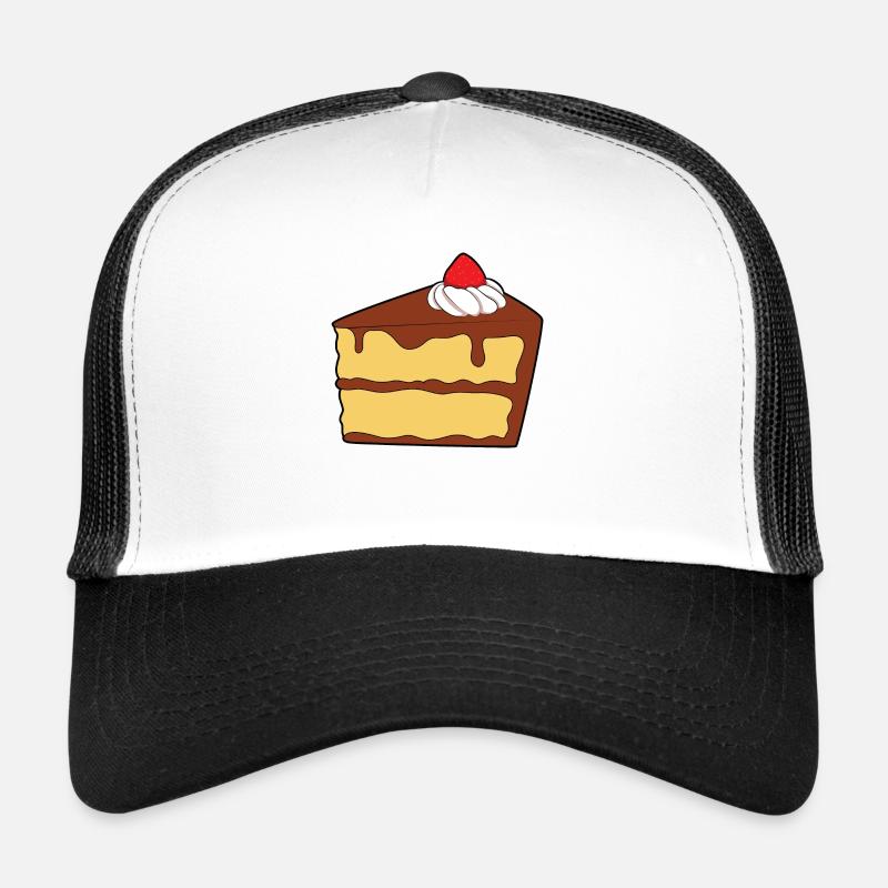 Kuchen - Trucker Cap - Weiß/Schwarz