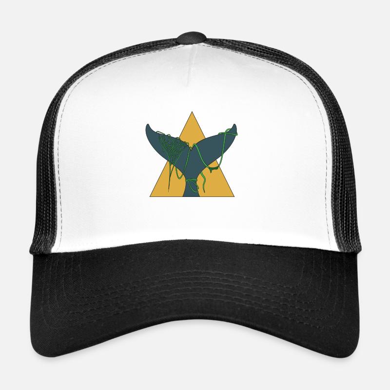Pollution Nature Conservation - Casquette trucker  - blanc/noir