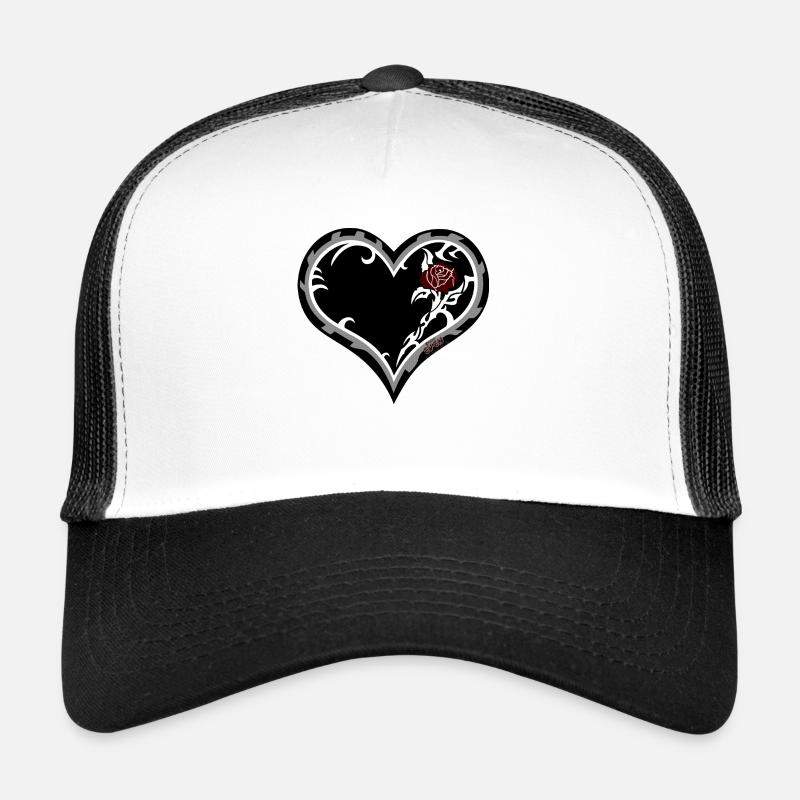 Herz 4 - Trucker Cap - Weiß/Schwarz