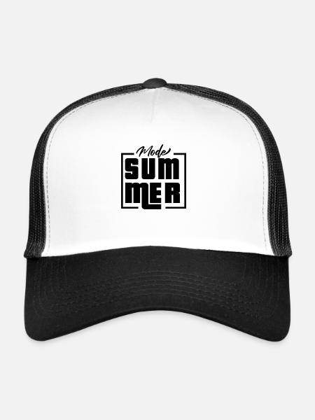 SUMMER MODE - Trucker Cap - white/black - Front
