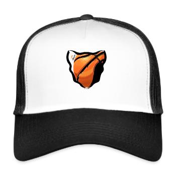 Basket-ball - Casquette trucker  - blanc/noir - Devant