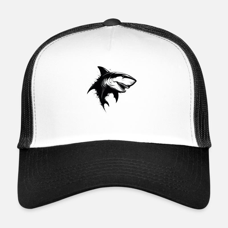 Dangerous shark Trucker Cap