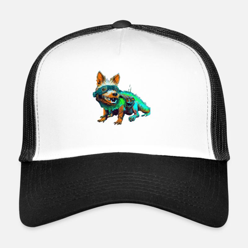Crocoshire - Trucker Cap - Weiß/Schwarz