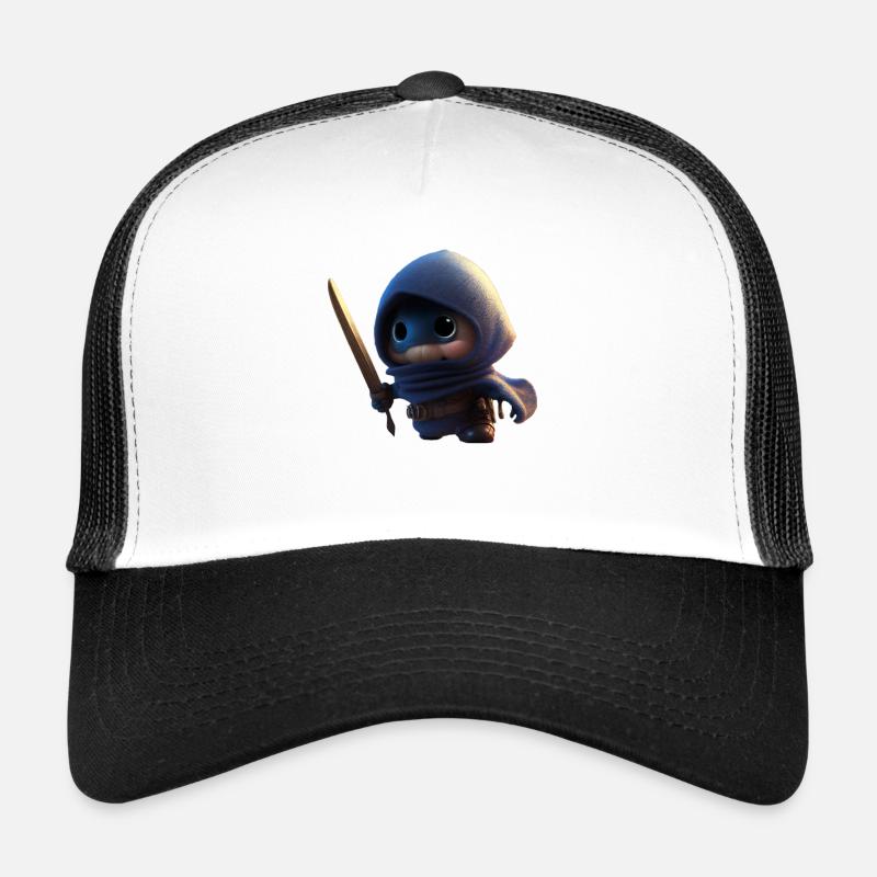 Sweet Ninja , Minininja - Trucker Cap - Weiß/Schwarz