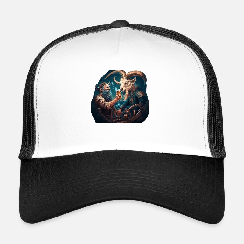 Sailor vs. goat, la bataille pour la bière Casquette trucker 