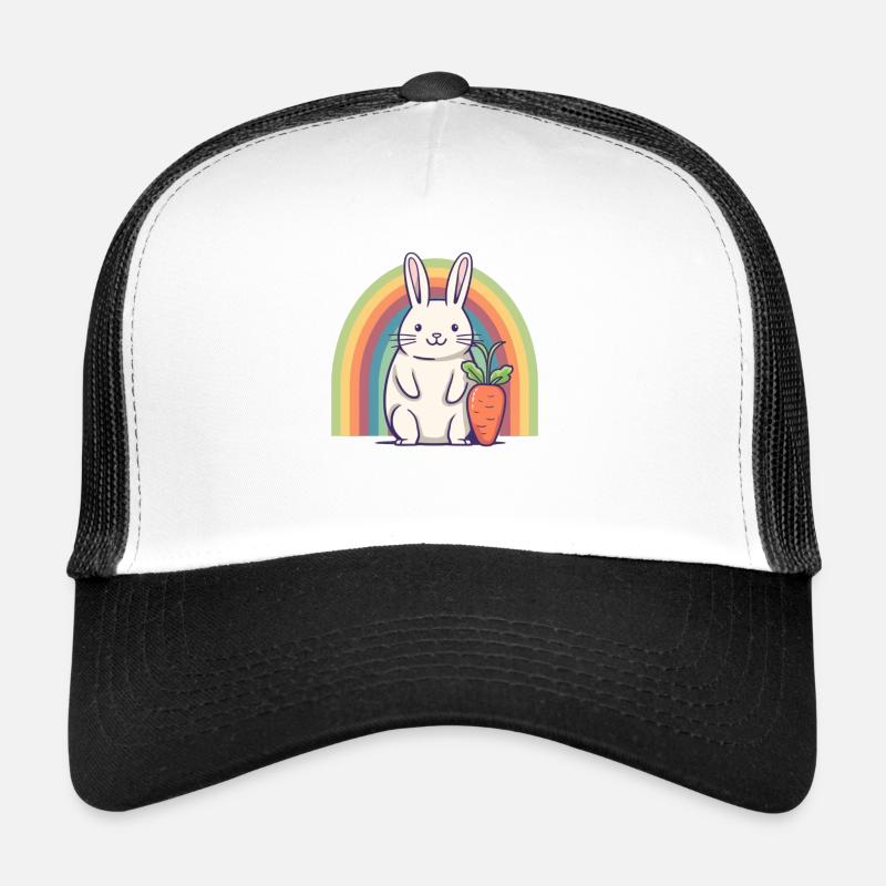 Lapin arc-en-ciel Casquette trucker 