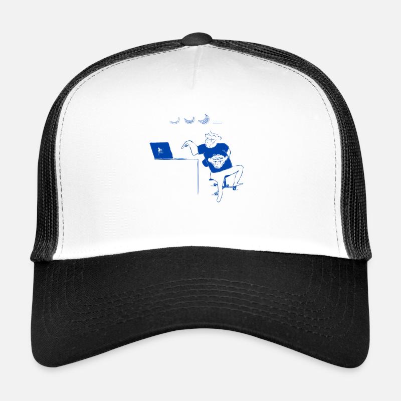 Le mot de passe - Casquette trucker  - blanc/noir