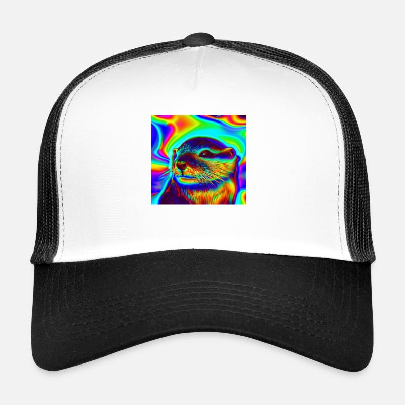 The Otter - Trucker Cap - white/black