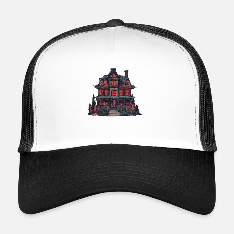 Maison d’horreur d’Halloween Casquette trucker 