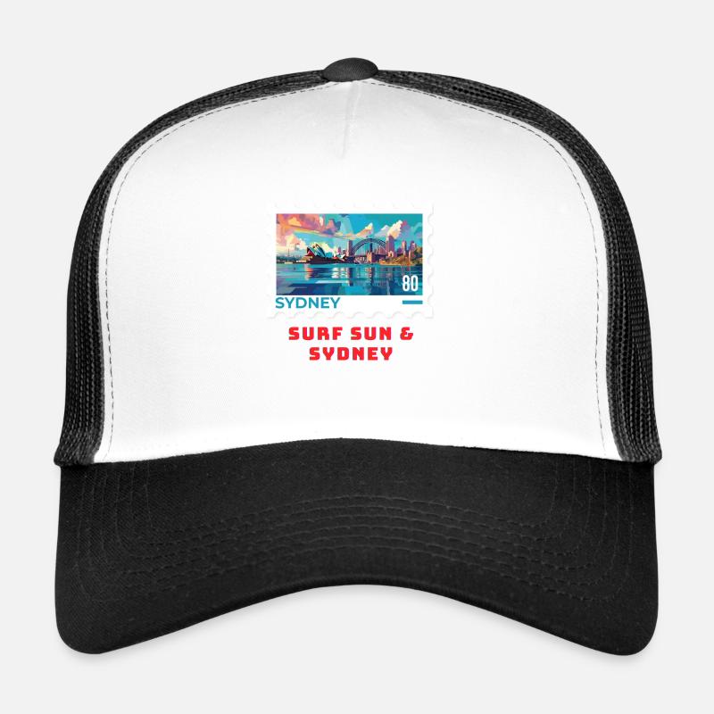Sydney - Trucker Cap - white/black