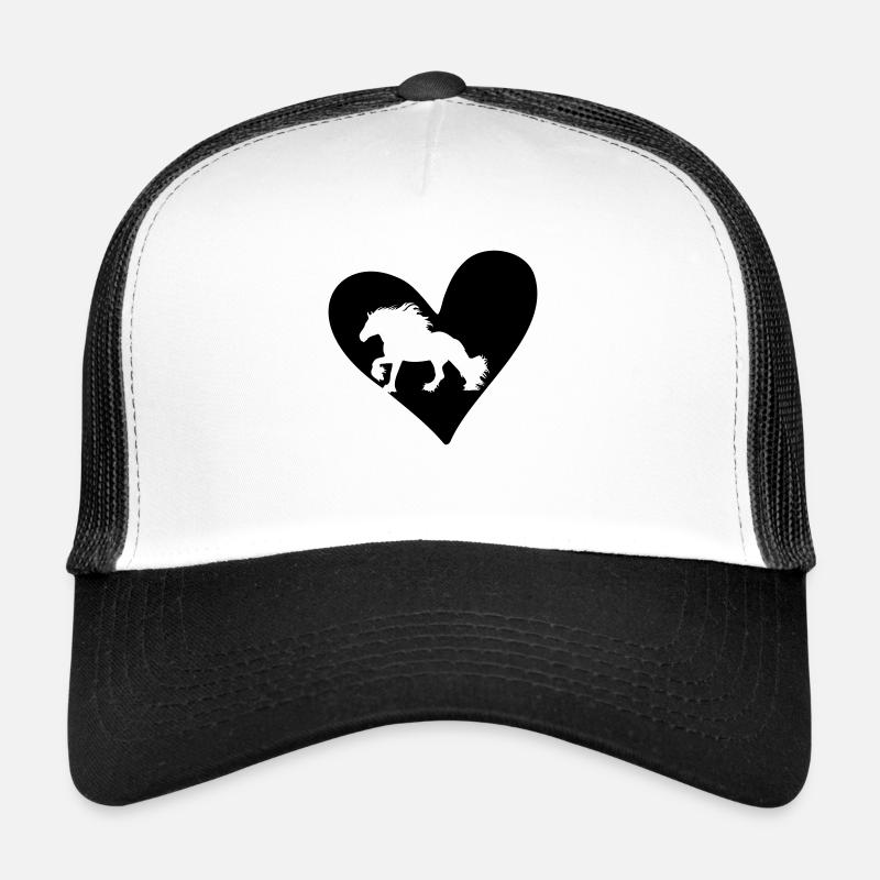 Tinker-Herz - Trucker Cap - Weiß/Schwarz