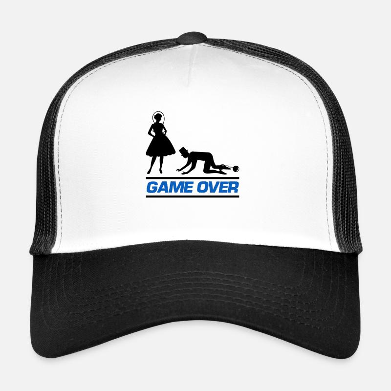 Couple marié Game Over Casquette trucker 