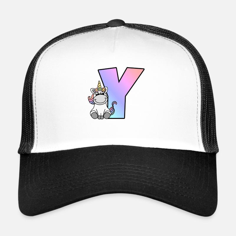 Licorne Lettre Y Casquette trucker 