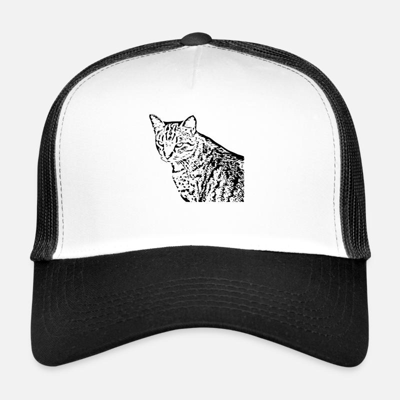 Chat, Chaton, Chat Tigre Casquette trucker 