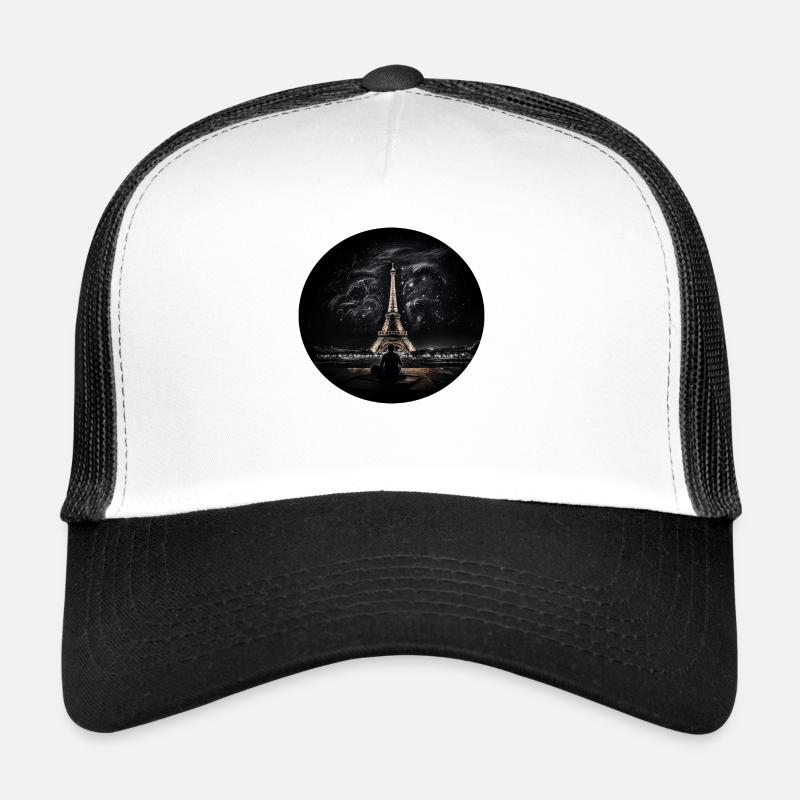 Paris the Eiffel Tower at night Trucker Cap