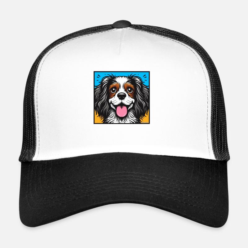 King Charles Cavalier Pop art Trucker Cap