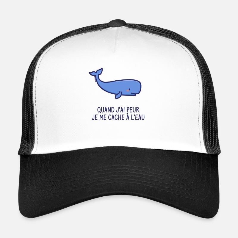Sperm Whale - When I'm Scared I Hide in the Water Trucker Cap