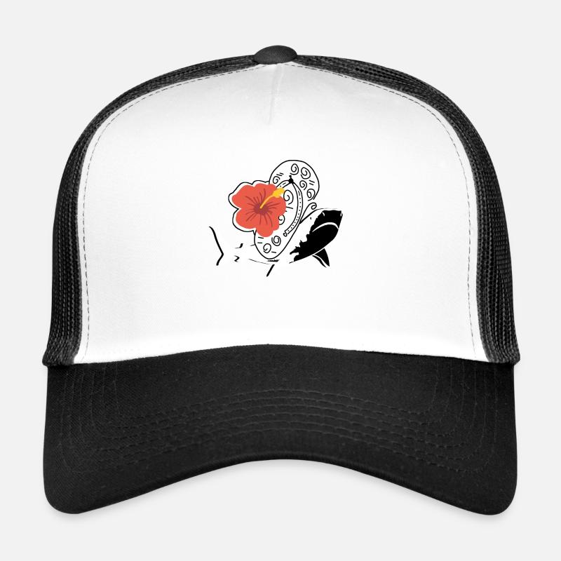 Beach Shark and Flip Flop Trucker Cap