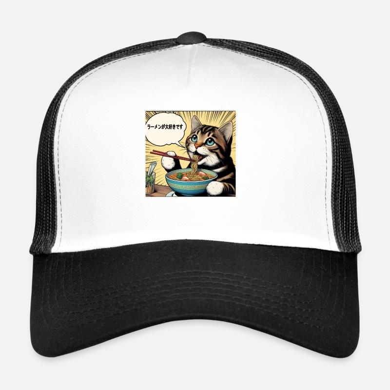 I love ramen cat Trucker Cap