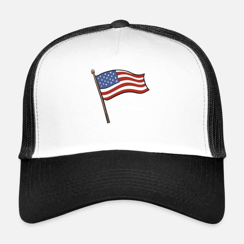 Drapeau des États-Unis Casquette trucker 