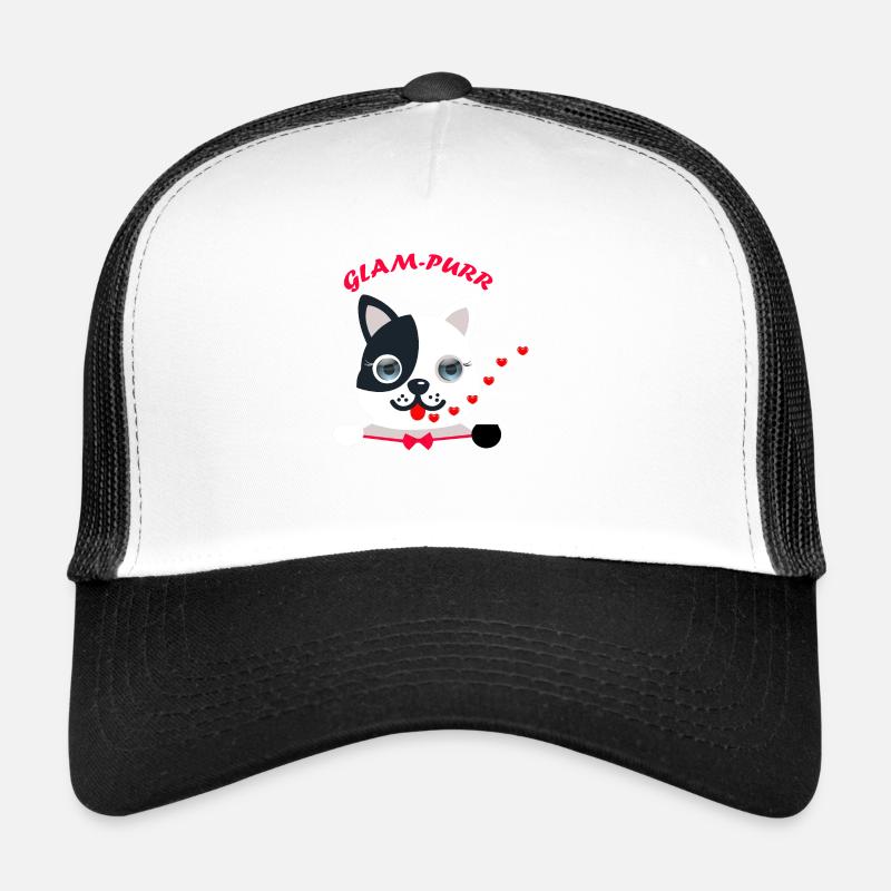 Cat- glampurr - Trucker Cap - Weiß/Schwarz