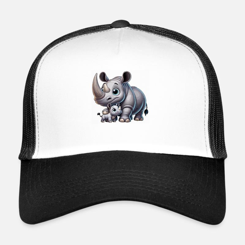 Nashornmutter mit Kind Trucker Cap