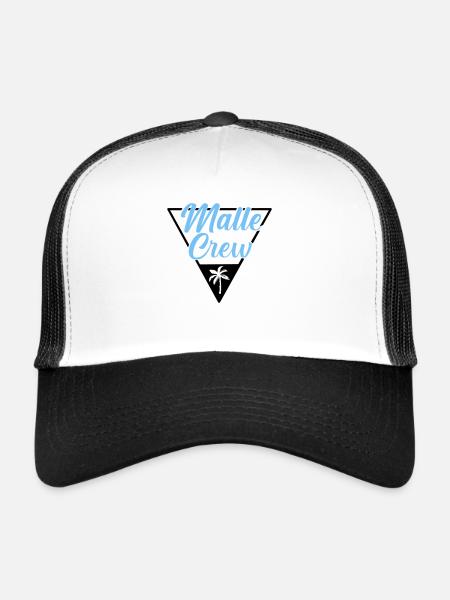 Malle Crew Mallorca - Casquette trucker  - blanc/noir - Devant