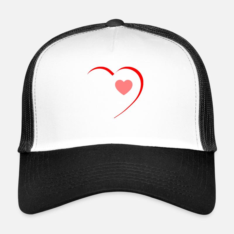 Have a big heart - Trucker Cap - white/black