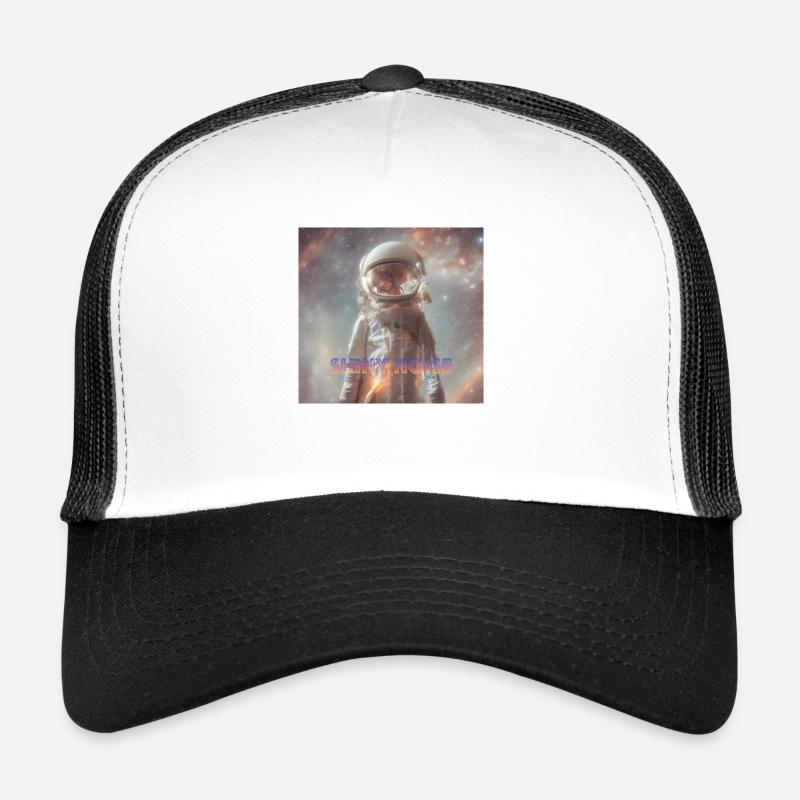 SHINY NOISE - Trucker Cap - Weiß/Schwarz