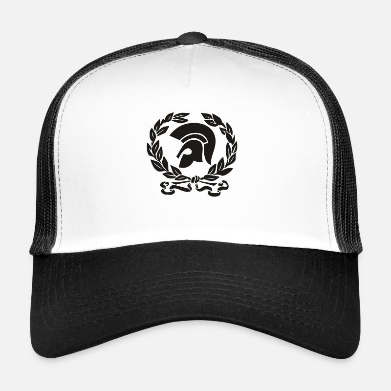 Troy wreath - Trucker Cap - white/black