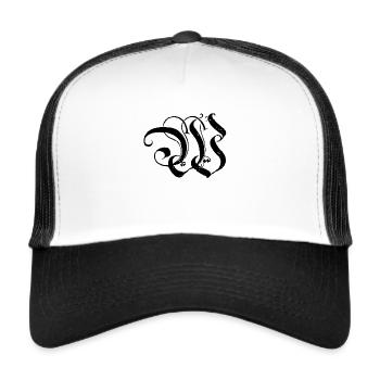 Typo letter W - Trucker Cap - white/black - Front