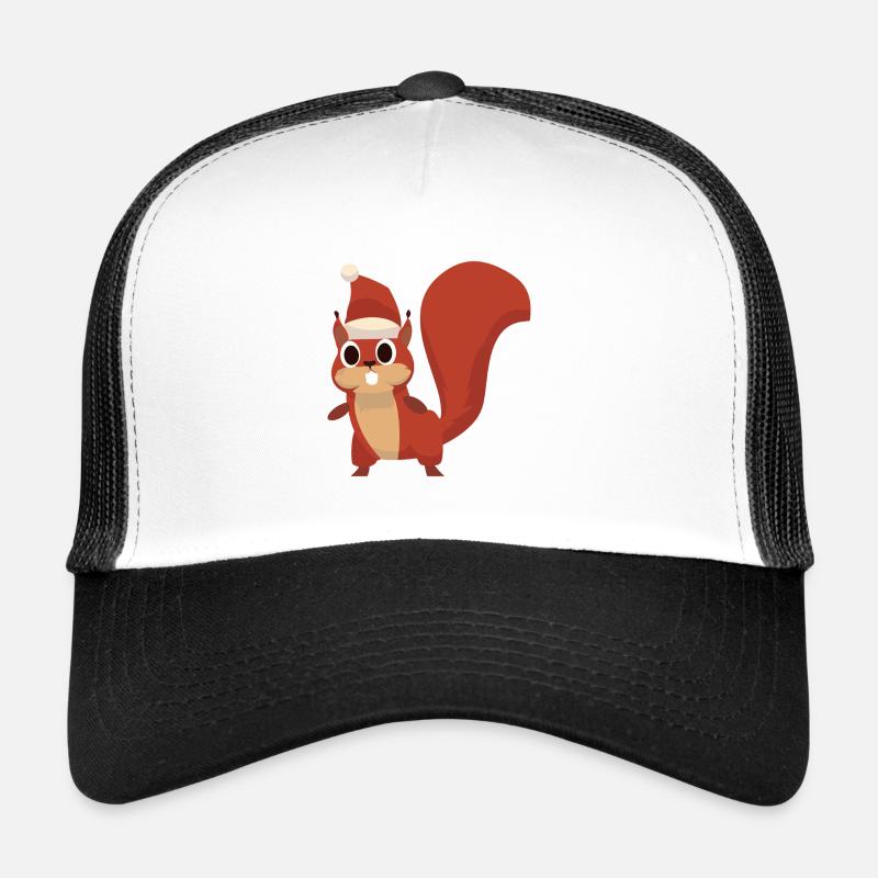 Freches Eichhörnchen mit Weihnachtsmütze Trucker Cap