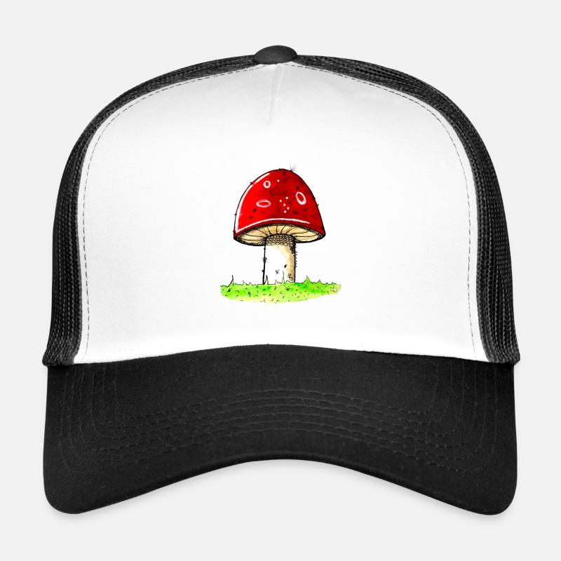 Mushroom - toadstool lucky guy lucky charm Trucker Cap