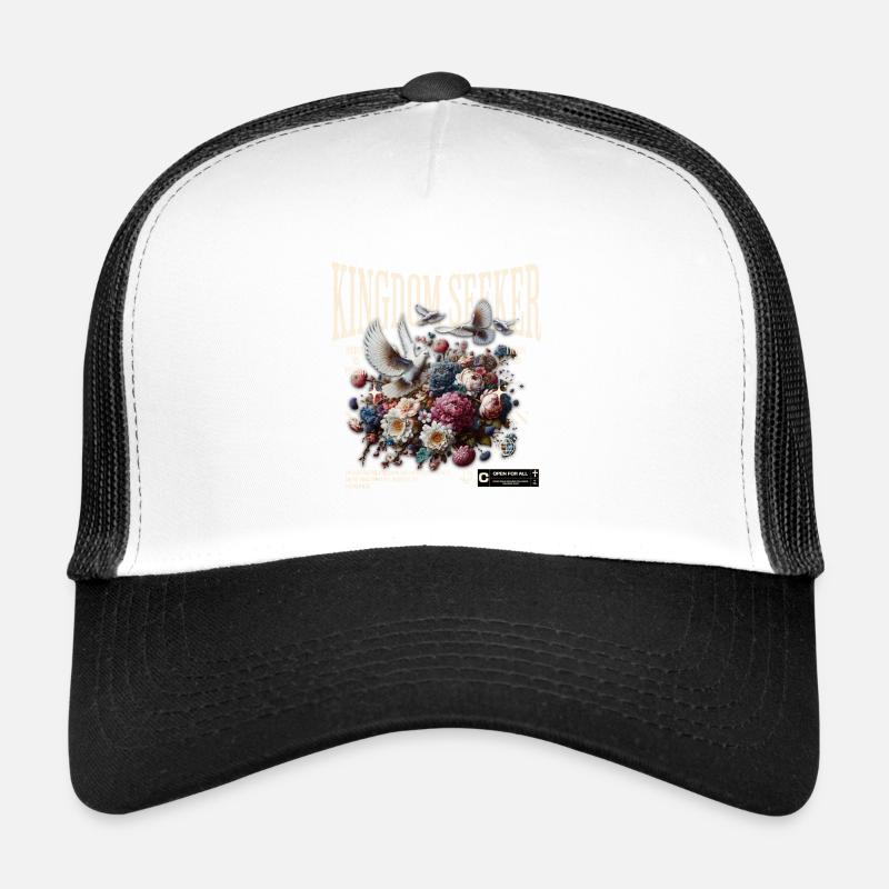 Kingdom Seeker Blumen und Tauben Trucker Cap