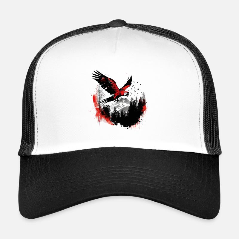 Perroquet Oiseau Ara Nature sauvage Casquette trucker 
