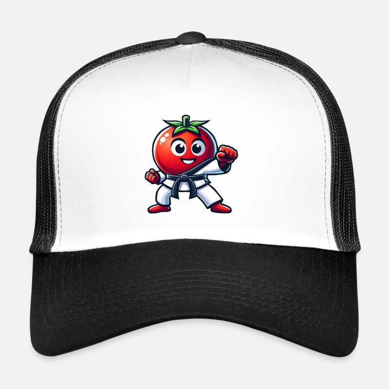 Karaté Tomate Drôle Arts Martiaux Graphismes Casquette trucker 