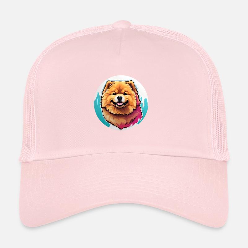 Chow Chow Portrait on the Color Wheel Trucker Cap