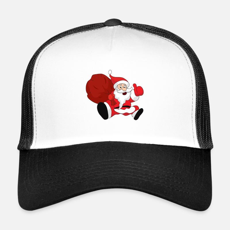 Weihnachtsmann - Trucker Cap - Weiß/Schwarz